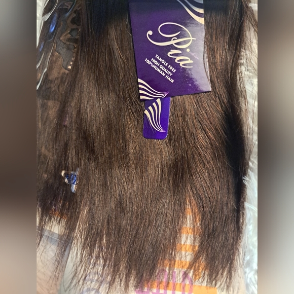 Pia Collection 100% Human Hair Silky Straight 8" Color 2 Bundle 2Packs - Picture 4 of 5